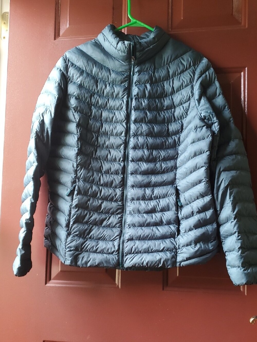 32 Degrees Women's Puffer Jacket in Teal Green Large